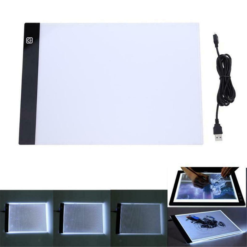 A4 LED Tracing Drawing Thin Stencil Pad Light Board Adjustable Brightness