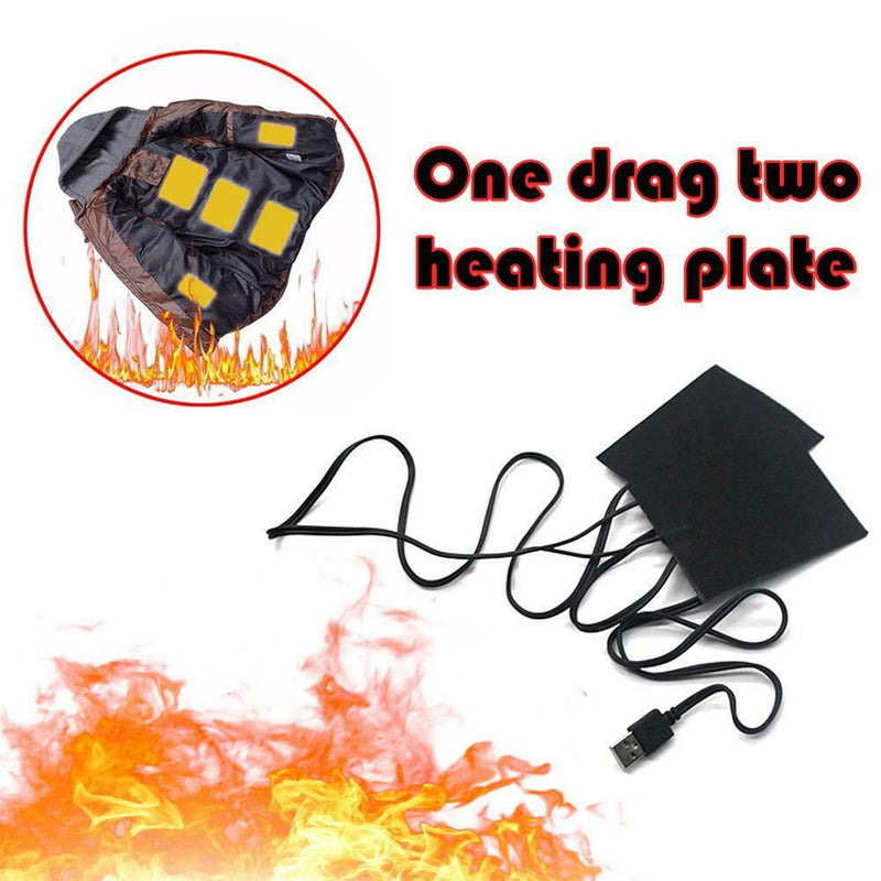 USB Electric Heating Vest Jacket Pads for DIY Heated Thermal Clothing A
