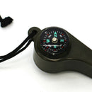 5 x 3-in-1 Outdoor Camping Survival Emergency Whistle Compass Thermometer  UED