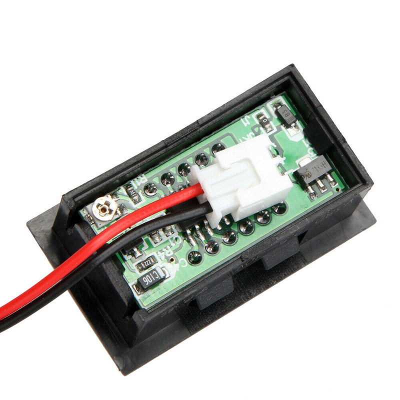Mini Two Wires Digital Voltmeter Red LED Display DC2.5-30V Voltage Meter A
