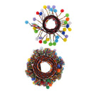 2pcs Pom Pom Ball Tassel Fringe Trim Jacquard Ribbon Sewing Appliques Craft