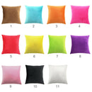 2x Solid Soft Velvet Pillow Cover Sofa Home Decor Cushion Case 45x45cm