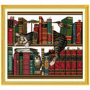 DIY Handmade Needlework Counted Cross Stitch Set Embroidery Kit 14CT Cat on B L7
