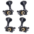 Guitar Open Gear Tuning Pegs Tuners Machine Heads 2R2L for Ukulele Black