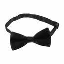 Children Solid Colour Bow Necktie black