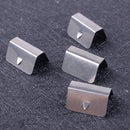 8pcs/Kit Car Stainless Steel In Channel Rain Wind Eyebrow Fixed Clips