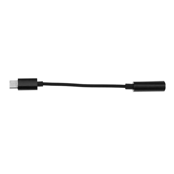 USB 3.1 Type-C Male to 3.5mm Female Earphone Audio Adapter Cable(Black)