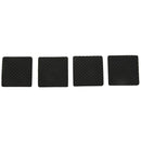 4 Pcs Square Shaped Black Nonslip Foam Adhesive Pad Mat for Furniture L7S3