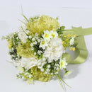 Bride 'S Holding Flowers,Romantic Wedding White Green Flower Bouquet,Brides