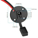 16AWG SAE Solar Power Socket Sidewall Port Weatherproof SAE Quick Connect S