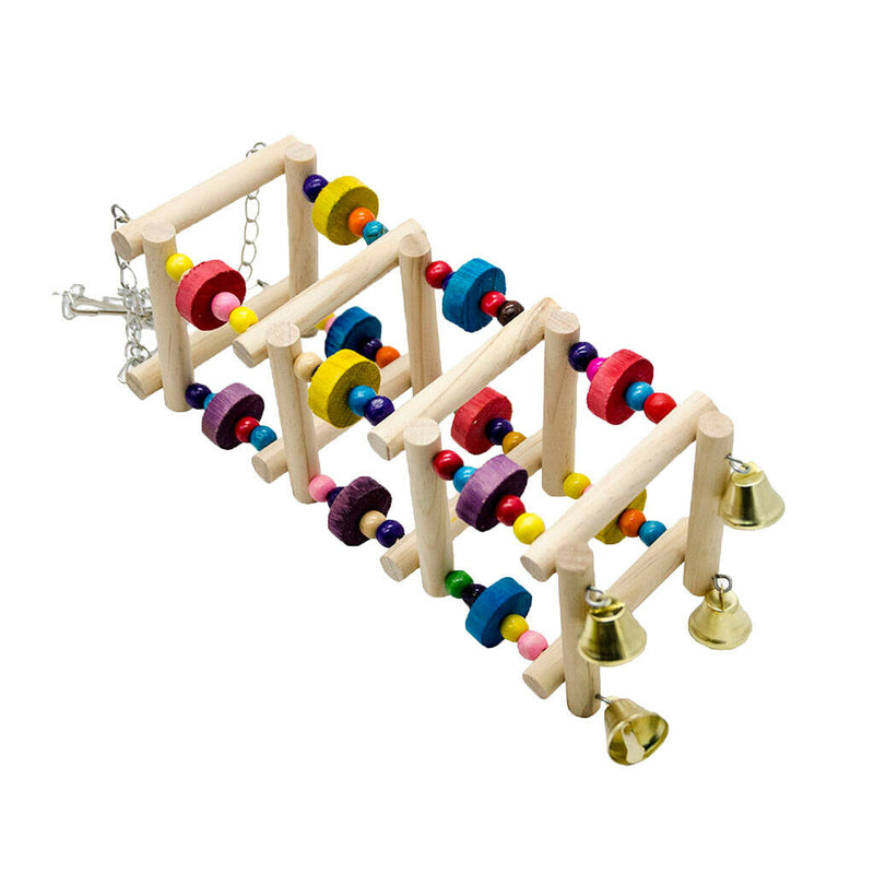 2pcs Funny Cockatiel Bird Parrot Wood Ladder