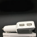 Black Multifunctional Cigarette Lighter Dual USB One with Two Car Chargers
