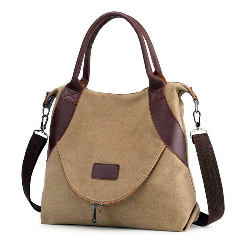 Women Large Totes Shopping Bag Handbag Shoulder Messenger Bags (Coffee) SN9F
