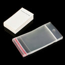 Jewellery 100 x White Plain Earring Display Cards & Self Adhesive Bags A4P3