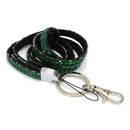 Green Strap Lanyard Bling Rhinestone Crystal Custom for ID Badge Key Ring H