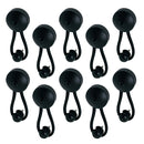 10pcs Bungee Shock Cord Clip Loop With Knob For Boat Truck Tarp Canvas