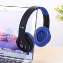 TC-555 Stereo Wireless Bluetooth Headphone Over-Ear Folding Headset (Blue)