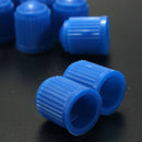 100pcs Plastic Valve Caps Tire Cap Valve Cover for Car Motorcycle blue