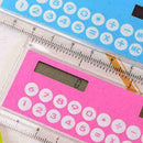 Mini Calculator Fashion Multifunction 10CM Ruler School Office Student Supp C4O5