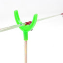 Dual Head Foldable Ice Fishing Rod Pod Stand Holder Rack Bracket Support A