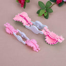 2pcs Heart Shape Plastic Pompom Maker Fluff Ball Weaver Loom Craft Tools