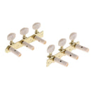 2 X Machine Head With Fixing Screws And Clamps Tuning For Electric Bass Guitar