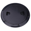 Black ABS Plastic 4" Marine Boat RV Deck Plate Replacement Parts