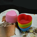 12PC Silicone Soft Cake Muffin Chocolate Cupcake Bakeware Baking Cup M I0B8 K6D9