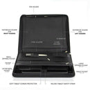 Vegan Leather Folder Zippered Closure Portfolio for Business IPad/Table and G6P6