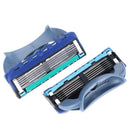 4pcs/Box Razor Blade 5-Layers Rasoir Shaving Dark Blue Razor Blades