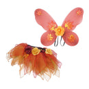 Orange Maple Leaf Kid Girls Butterfly   Halloween Dress Up Party Outfits