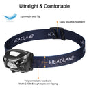 LED Headlamp Motion Sensor Rechargeable Adjustable Headlight Night Ourdoor Sport