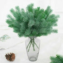 5Pcs 16 Fork Pine Needle Branch Artificial Christmas Tree Home Decor Plant Decor