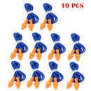 10PCS Professional hearing protector earplugs with cord stopperlj