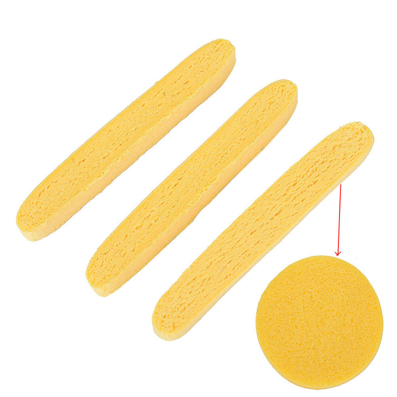 12pcs Compressed Facial Cleaning Wash Puff Sponge Stick Face Cleansing Pad so Kw