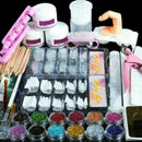 1 Set Full Acrylic Powder Nail Art Tool Set Tips Brush Manicure Tool Kit Ne V2O3