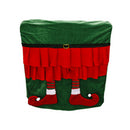 Christmas Fairy Legs Chair Covers Stool Cover Festival New Year Decor (B)