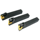 3PCS 5/8 inch Lathe Excircle Indexable Carbide Turning Tool Holder Set with