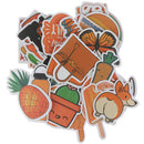 50X Orange Stickers Skateboard Laptop Luggage Guitar Bike Car Bomb Decals OZ