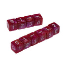 10pcs 6 Sided Dice D6 Polyhedral Dice for Dungeons and Dragons Table Games Red