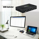 2 in 4 out KVM Switch Splitter Box 2 PCs Sharing 4 USB Devices Switcher For PC