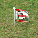 2pcs Outdoor Golf Tournament Distance Flag Flagstick Plastic Target Flags