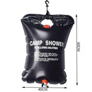 20L Solar Shower Bag Camping Hiking Bathing Heating Water Bag Outdoor I4U8