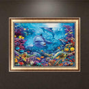 Dolphin 5D DIY Diamond Mosaic Paintings Cross Stitch Full Drill Embroidery