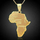 Men Charm Metal .African Africa Map Pendant Necklace Alloy Chain Gift