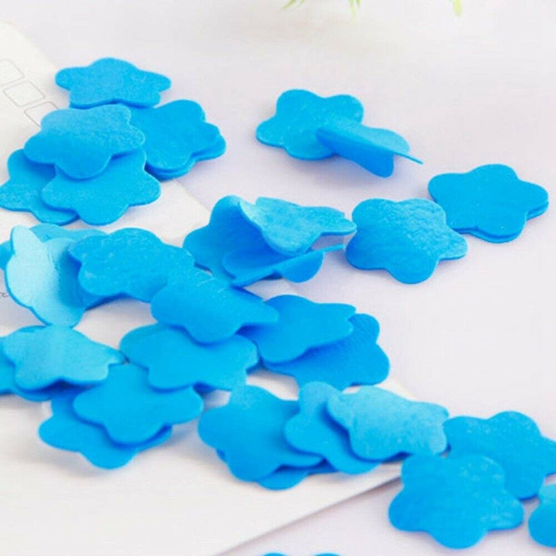 1 x Portable Body Washing Bath Foaming Flower Paper Soap Slice Confetti - R