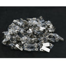 Pack of 100 Metal ID Card Name Tag Badge Holder Clips, with Clear PVC Strap,
