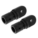 2Pcs Nylon Marine Boat Insert Inside Eye End Cap Fitting Access Parts Black