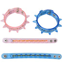 Flashing LED Rivet Party Bracelet Wristband Dance Disco Bangle Light Up Rave ~ï¼ˆ
