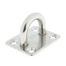 2Pc Square Pad Eye Plates Stainless Steel 8mm Shade Sail Marine Boat Fitting